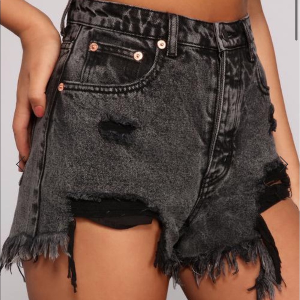 windsor black jeans shorts